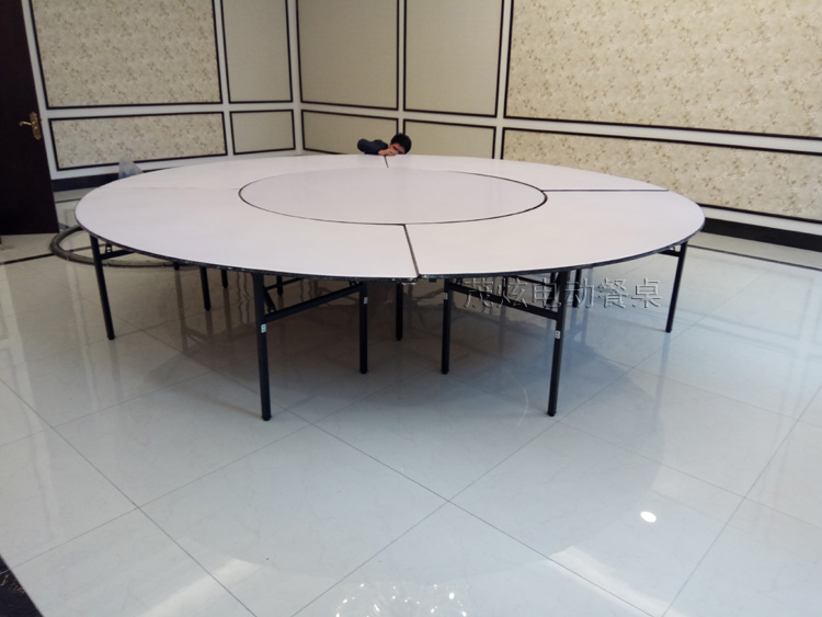 大型電動轉盤餐桌設計及安裝